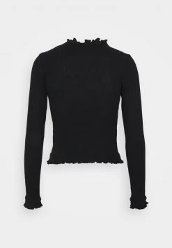 Nly by Nelly FRILL EDGE Strickjacke - Elegante Strickjacke für Damen in Schwarz -Nly by Nelly Verkaufsladen 5c8bf0a9dde440daa7f1f7388b997441