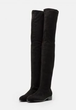 Nly by Nelly FLAT BOOT - Overknees Stiefel Damen Schwarz -Nly by Nelly Verkaufsladen 5cdf9da8f1a04604b59abc67b55b703e