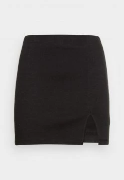 Nly by Nelly PERFECT SLIT SKIRT - Minirock in Schwarz für Damen | Modischer Schlitzrock -Nly by Nelly Verkaufsladen 5dbaaf083d034cd08248fa01eb6fa6ed