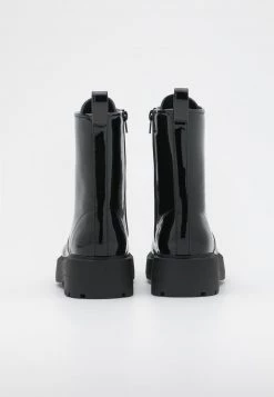 Nly by Nelly PERFECT LACED UP BOOT - Plateaustiefelette - Shiny Black Damen | Schnürstiefeletten -Nly by Nelly Verkaufsladen 63ad75050f5940d89e38ebc1ca40a7be