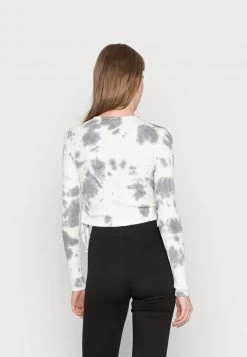 Nly by Nelly REBEL DRAWSTRING Langarmshirt - Schwarz, Weiß - Damen | Bequem & Stilvoll -Nly by Nelly Verkaufsladen 64a46ef140ed48dc84b39ab34eb94789