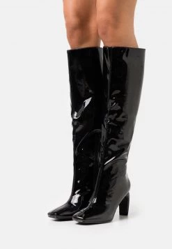 Nly by Nelly NEXT LEVEL BOOT - Stiefel Damen in Shiny Black | Klassische Stiefel