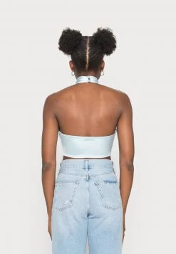 Nly by Nelly TWIST NECK - Top - Blau, Damen | Modisches Frauen-Top mit Twist-Detail -Nly by Nelly Verkaufsladen 6b3e2847c1dd43da8c36fe7ca3107a4d