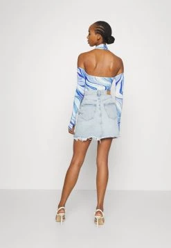 Nly by Nelly GLOVE SLEEVE Langarmshirt - Blau, Damen | Stilvolles Langarmshirt für Frauen -Nly by Nelly Verkaufsladen 6c974b4d2edb4fd6bda9ee7ffca3a4fb