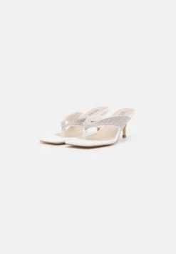 Nly by Nelly GLAMOROUS THONG HEEL - Zehentrenner Damen in Weiß | Elegante Sandalen für jeden Anlass -Nly by Nelly Verkaufsladen 71e918188627484dbe7676b30e8076da