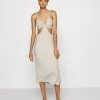 Nly by Nelly CUT OUT MIDI DRESS - Freizeitkleid in Creme für Damen | Elegantes Sommerkleid -Nly by Nelly Verkaufsladen 735fe7827217407b87ae25ad99a525bc