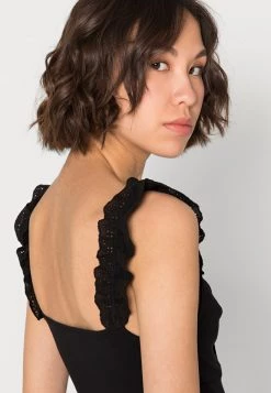 Nly by Nelly IN LOVE DRESS - Freizeitkleid Schwarz Damen - Elegantes Sommerkleid -Nly by Nelly Verkaufsladen 74b123d67499403ca6cf56e7af056632