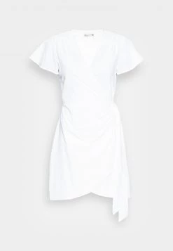 Nly by Nelly DRAPY DRESS - Freizeitkleid in Weiß für Damen | Bequemes Sommerkleid -Nly by Nelly Verkaufsladen 750a37b1aae74e3e91b12df1f385a737