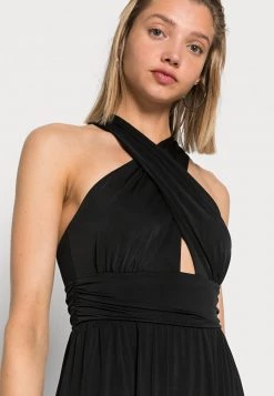 Nly by Nelly HALTERNECK WRAP GOWN - Elegantes Ballkleid in Schwarz für Damen -Nly by Nelly Verkaufsladen 759066587c5b4408bfe84c30326746ac