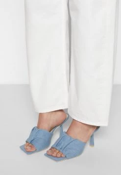 Nly by Nelly PAUS FOR ATTENTION MULE - Pantolette Hoch in Blau für Damen | Elegante Hohe Pantoletten -Nly by Nelly Verkaufsladen 7be39d7552794d11b5a14e26484d7cc3