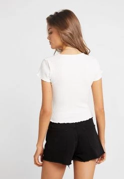 Nly by Nelly LOVE - Basic T-Shirt Weiß Damen | Bequemes Baumwoll-Shirt | Modisches Oberteil -Nly by Nelly Verkaufsladen 816ce7b40caf44ab895abc75c0731168