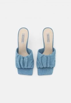 Nly by Nelly PAUS FOR ATTENTION MULE - Pantolette Hoch in Blau für Damen | Elegante Hohe Pantoletten -Nly by Nelly Verkaufsladen 81aeee2e6a88461b990eb86e7dde79e9