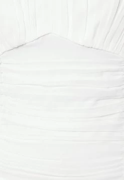 Nly by Nelly Ruche All Over Dress - Weißes Cocktailkleid für Damen | Festliches Abendkleid -Nly by Nelly Verkaufsladen 8533a5b5d8654481a2cd87268a23d9a9