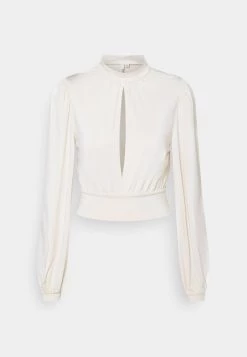 Nly by Nelly KEYHOLE FRONT Langarmshirt - Champagne für Damen | Elegantes Langarmshirt mit Keyhole-Detail -Nly by Nelly Verkaufsladen 884b1d5a6ae34e549690745c674af806