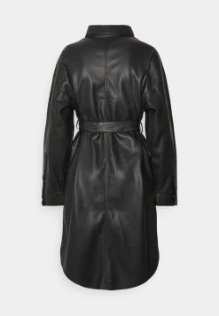 Nly by Nelly LONG PU SHACKET - Kurzmantel in Schwarz für Damen | Stilvoller Kurzmantel aus Lederoptik -Nly by Nelly Verkaufsladen 88eb2ae88163400387d65268f953e43c