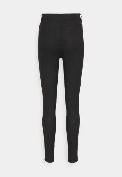 Nly by Nelly COATED ZIP PANTS - Stoffhose - Black, Damen | Moderne Stoffhose für Frauen -Nly by Nelly Verkaufsladen 8b2408e5ebae490db16f382e9fd4f5c7