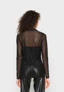 Nly by Nelly COLLAR - Hemdbluse in Schwarz für Damen | Elegante Bluse für Business & Freizeit -Nly by Nelly Verkaufsladen 8e7280dcacbe4ec3abc60dba4168fbba