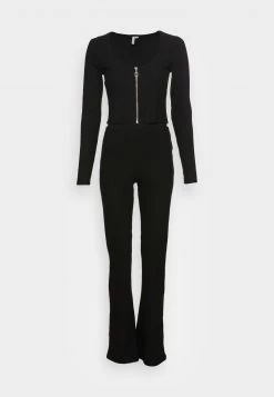 Nly by Nelly ZIP SET - Stoffhose in Schwarz für Damen | Bequeme und stylische Hose -Nly by Nelly Verkaufsladen 927ff5fc086a4d5b9469a59d8302fbca