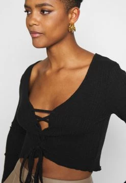 Nly by Nelly Strickjacke - Elegante Strickjacke für Damen in Schwarz -Nly by Nelly Verkaufsladen 99679dcaa3194e68957a4c8eaeb6f9c6