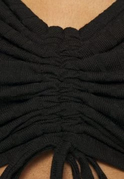 Nly by Nelly LUXURIOUS DRAWSTRING Langarmshirt - Elegantes Damen-Shirt in Schwarz -Nly by Nelly Verkaufsladen 9b816e77d7fe4f19a17013fdb10c6ea7