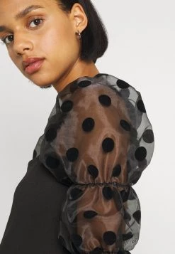 Nly by Nelly PUFF SLEEVES Langarmshirt - Elegantes Langarmshirt mit Puffärmeln für Damen in Schwarz -Nly by Nelly Verkaufsladen 9bb4d33716e94f1bb6172381af281457