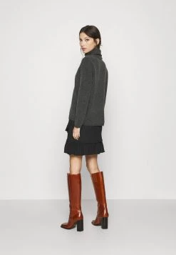 Nly by Nelly FRILL STRUCTURED SKIRT - Minirock in Schwarz für Damen -Nly by Nelly Verkaufsladen 9ca41af64b8d4938bc6cf27e85cd8da4