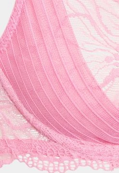 Nly by Nelly GRACEFUL BALCONY BRA - Bügel BH in Pink für Damen | Stützender BH mit Spitzenverzierung -Nly by Nelly Verkaufsladen a25ddc5da370401abffa53c2fdabc835