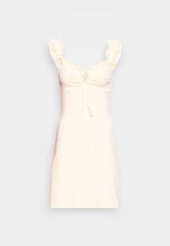 Nly by Nelly IN LOVE DRESS - Freizeitkleid in Lt. Yellow für Damen | Bequemes Sommerkleid -Nly by Nelly Verkaufsladen a446f2f609724f4c85daa7ecfd8643a6