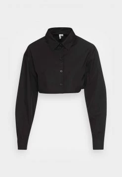 Nly by Nelly Damen Hemdbluse - Elegante Black Bluse für stilvolle Outfits -Nly by Nelly Verkaufsladen a64ff7cb907c4012bd62da1d76d1623b