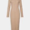 Nly by Nelly Sichtbare Naht MIDI Kleid - Jerseykleid - Nougat - Damenmode -Nly by Nelly Verkaufsladen a7f90535fb8d4a60944eba1d7345a94b
