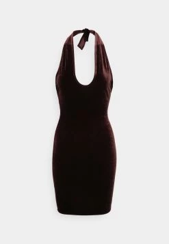 Nly by Nelly Twist Neck Cocktailkleid - Festliches Kleid in Braun für Damen -Nly by Nelly Verkaufsladen a9c8a2421be442b28d7dd78c9a06b658