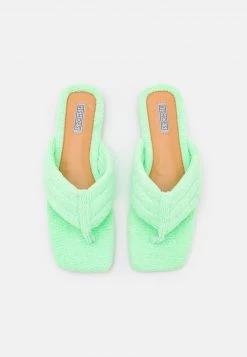 Nly by Nelly CURLY FLAT Zehentrenner Damen - Pistazie | Bequeme Sandalen für Frauen -Nly by Nelly Verkaufsladen aa8907040a0046a2a4b8be11eaaecf42