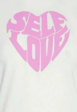 Nly by Nelly SELF LOVE TEE - Weißes Damen T-Shirt mit Print -Nly by Nelly Verkaufsladen ad75ba61c9d440fa87ffa76a52b017a0