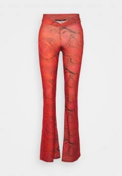 Nly by Nelly WAIST PRINT PANT - Stoffhose in Rot für Damen | Bequeme & Stylische Hose -Nly by Nelly Verkaufsladen adb50bff9fa54d98a8be9181ca6c0eaf