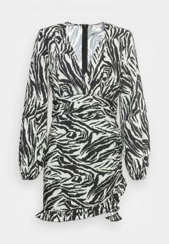 Nly by Nelly ROMANTIC DRESS - Cocktailkleid/Zebra Print - Festliches Kleid für Damen -Nly by Nelly Verkaufsladen ae8b8ff955b44a40b97c87a35a4ce905