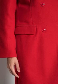Nly by Nelly GREAT LONG COAT - Klassischer Damenmantel in Rot -Nly by Nelly Verkaufsladen b0297d2ce71d408f9d8f6fb12364ab6a