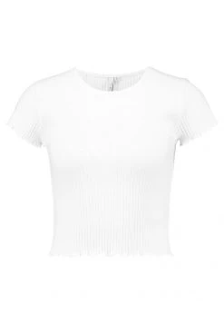 Nly by Nelly LOVE - Basic T-Shirt Weiß Damen | Bequemes Baumwoll-Shirt | Modisches Oberteil -Nly by Nelly Verkaufsladen b23b3f5398b94b77818d0fbf2250f216