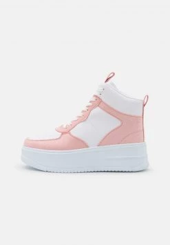 Nly by Nelly HIGHTOP PLATFORM - Sneaker High Damen in Weiß/Rosa | Trendige Plateau-Sneaker für Frauen -Nly by Nelly Verkaufsladen b529942d7e5f4f3dab047402043ed08a
