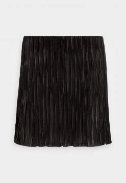 Nly by Nelly PLISSÉ SLIT SKIRT - Minirock in Schwarz für Damen | Modischer Faltenrock -Nly by Nelly Verkaufsladen b601e2718c1c46ba8a2197175fcbe128