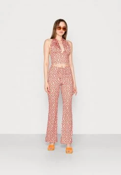 Nly by Nelly TIE HALTERNECK Top - Damen, Print-Design, Sommer-Top -Nly by Nelly Verkaufsladen ba8533e870f9425f98524031914adcaf