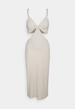 Nly by Nelly CUT OUT MIDI DRESS - Freizeitkleid in Creme für Damen | Elegantes Sommerkleid -Nly by Nelly Verkaufsladen bb536c16825f4006850eb63f598fce04