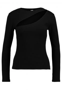 Nly by Nelly CUT OUT Langarmshirt - Elegantes Langarmshirt für Damen in Schwarz -Nly by Nelly Verkaufsladen bc4049ebccb94c73965e970cb890f90a