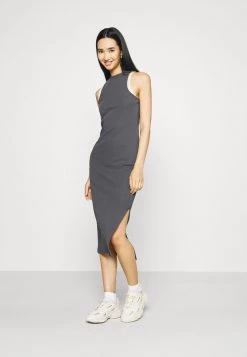 Nly by Nelly SPORTY HIGH NECK DRESS - Jerseykleid in Offblack für Damen -Nly by Nelly Verkaufsladen bedd2491354649779ade2d46a36d33ed