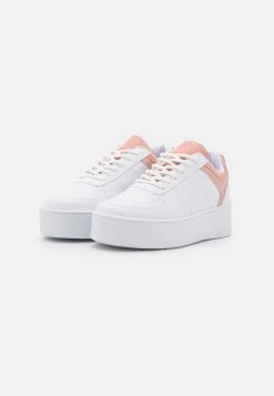 Nly by Nelly COLOR COURT - Sneaker Low - Weiß/Rosa Damen | Bequeme Low-Top-Sneaker für Frauen -Nly by Nelly Verkaufsladen c17a9537eef14b2ea6c6e54ac98fecac