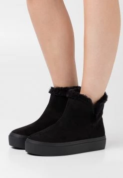 Nly by Nelly FLUFFY - Ankle Boots Damen Schwarz | Bequeme Stiefeletten