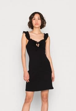 Nly by Nelly IN LOVE DRESS - Freizeitkleid Schwarz Damen - Elegantes Sommerkleid -Nly by Nelly Verkaufsladen c2c73d608d54443ea98cd6c96f6c74eb