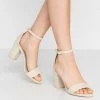 Nly by Nelly MID BLOCK HEEL Riemensandalette Beige - Elegante Damen-Sandalen -Nly by Nelly Verkaufsladen c904f3093e8744deb3915a624e15dbd6