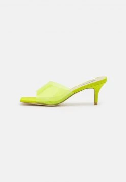 Nly by Nelly CLEAR VISION MULE - Pantolette Hoch in Grün für Damen | Bequeme Hohe Pantoletten -Nly by Nelly Verkaufsladen caa1aca0d5284d44be5410cc8339b7ca