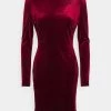 Nly by Nelly SPLIT DRESS - Etuikleid in Weinrot für Damen | Elegantes Abendkleid -Nly by Nelly Verkaufsladen ccd5e08953c84ac2807786fd6f2d7f4f