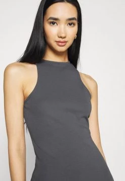 Nly by Nelly SPORTY HIGH NECK DRESS - Jerseykleid in Offblack für Damen -Nly by Nelly Verkaufsladen cd78d82ed00248eb838f38b82f568557